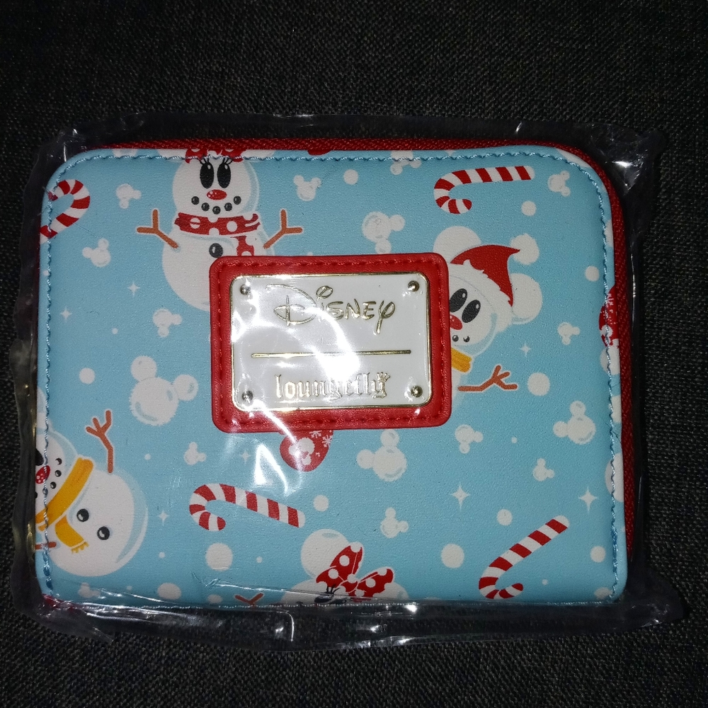 Loungefly Snow-Minnie and Mickey Wallet